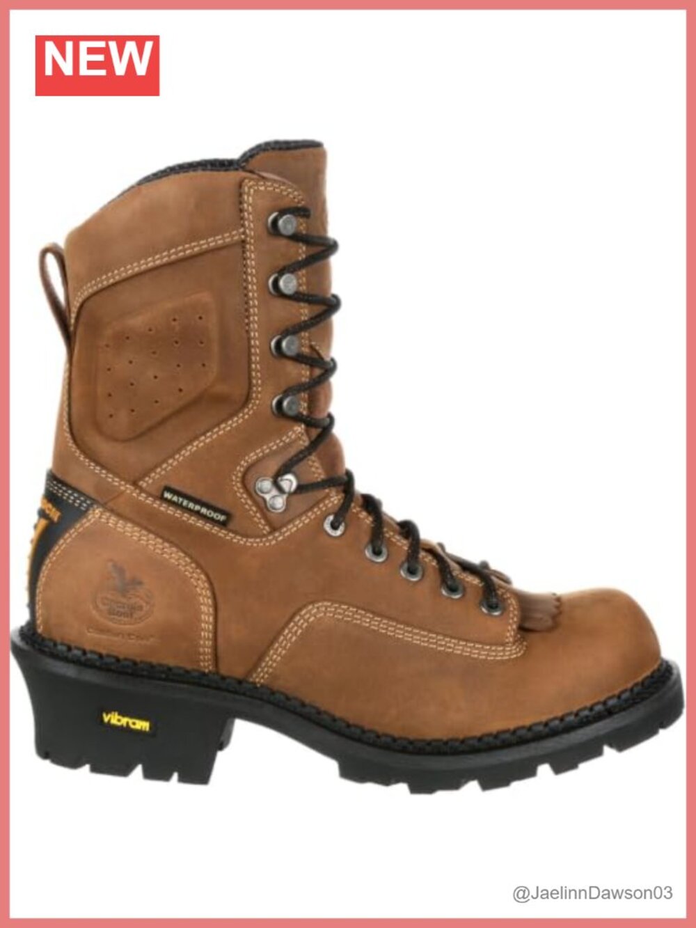 Waterproof Leather Work Boot Lace Up Comfort Core